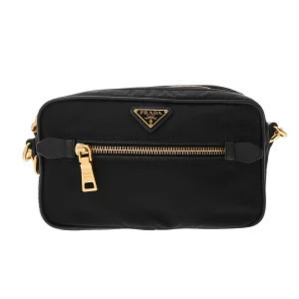 Prada Shoulder Bag Black Saffiano Leather